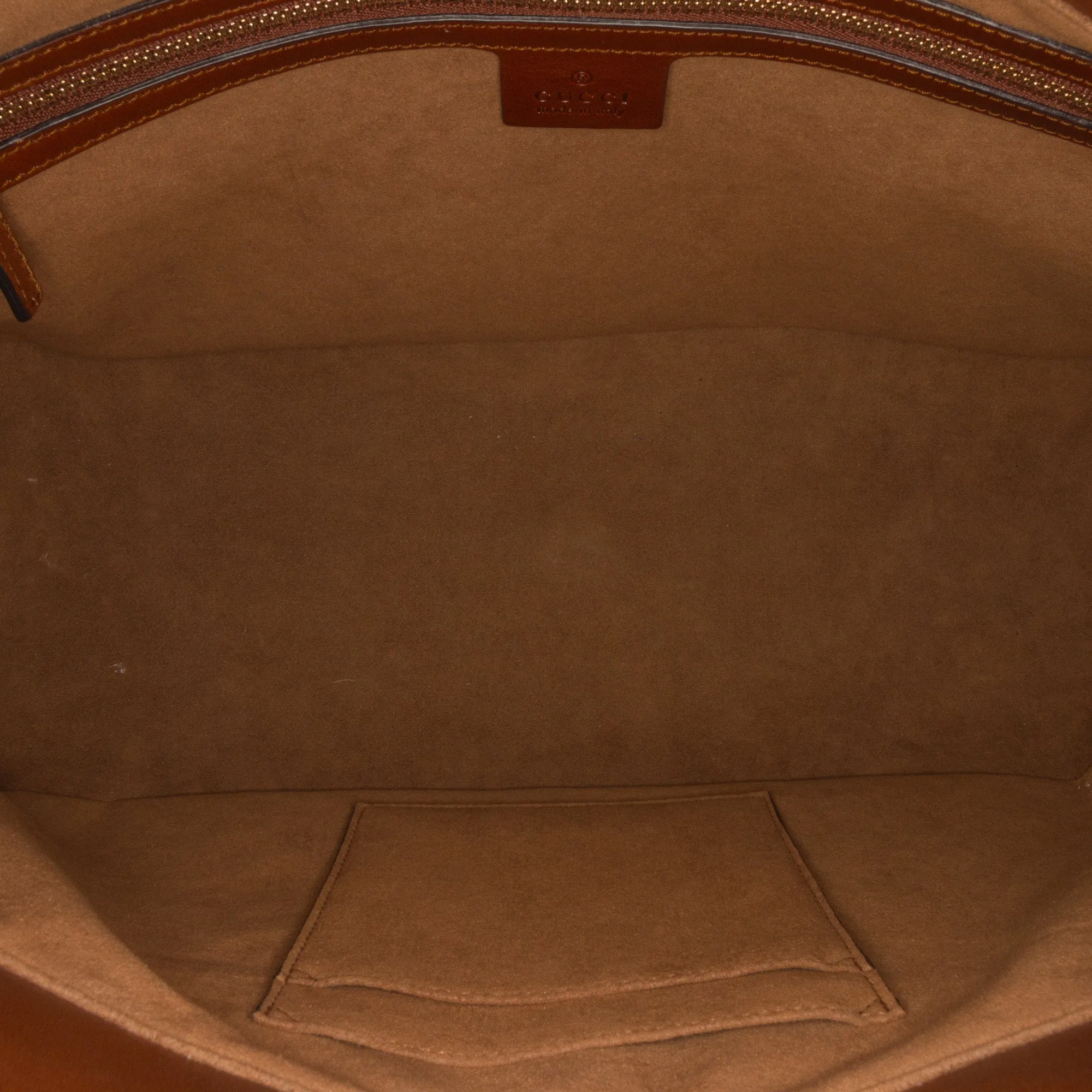 Gucci Linea A Zip Brown GG Supreme Canvas