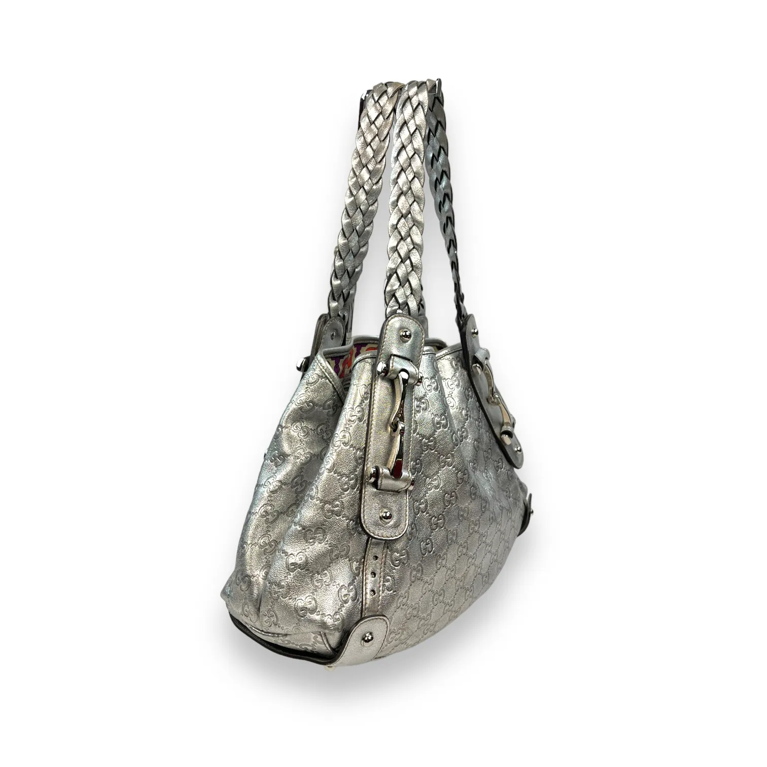 Gucci Pelham Metallic Hobo