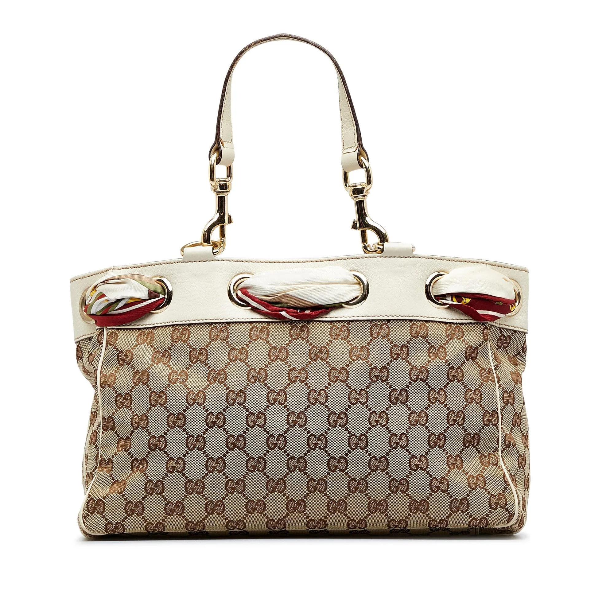 Gucci Positano Tote Bag Brown GG Canvas