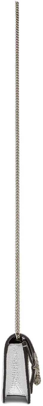 Gucci Silver Lizard Super Mini Dionysus Bag