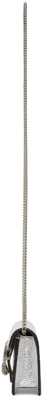 Gucci Silver Lizard Super Mini Dionysus Bag