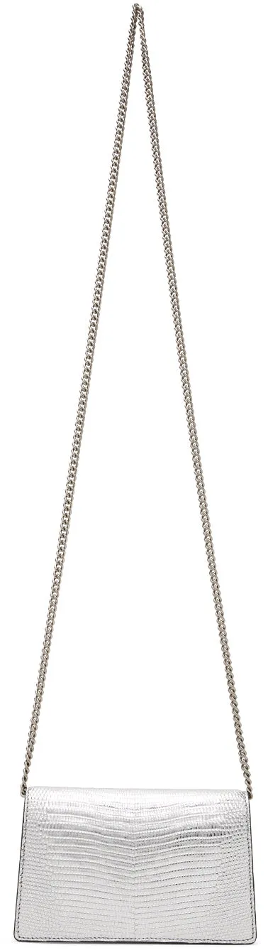 Gucci Silver Lizard Super Mini Dionysus Bag