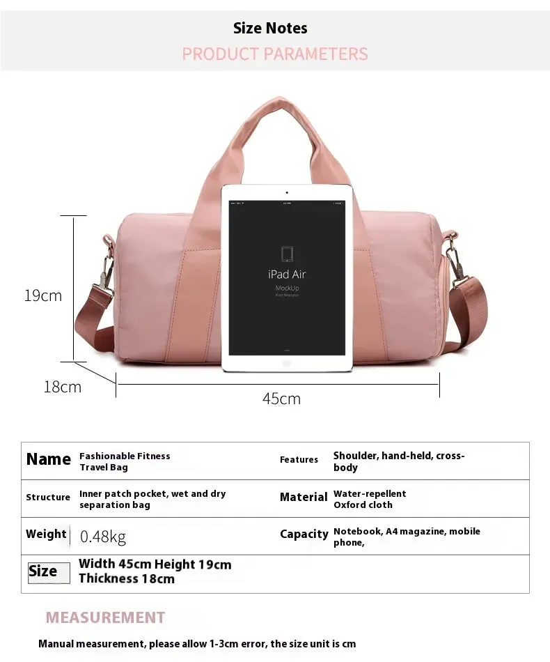Gym Bag Dry Wet Separation Short-distance Travel Yoga
