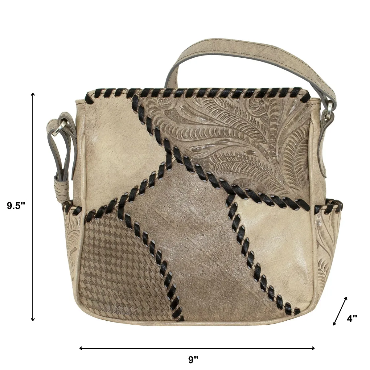 Gypsy Patch All Access Crossbody Bag - Sand