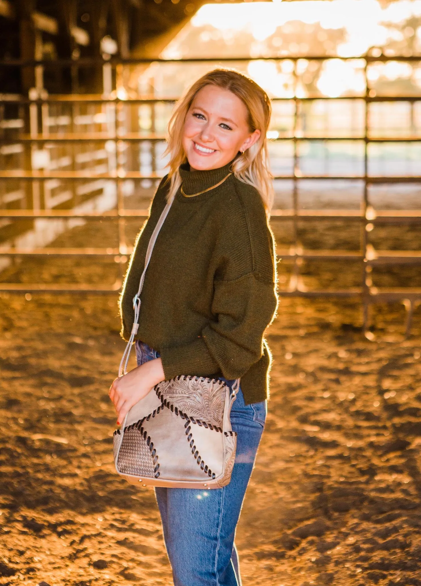Gypsy Patch All Access Crossbody Bag - Sand