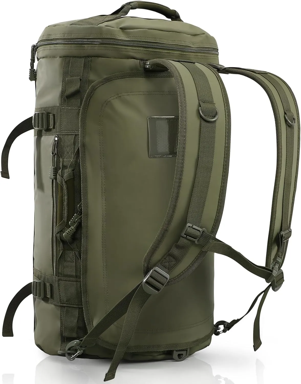 Haimont Sports Bag Men's Travel Bag, Convertible Travel Duffel Sports Bags with Shoe Compartment, Large Heavy Duty Weekender Bag, Waterproof, Army Green, 45L