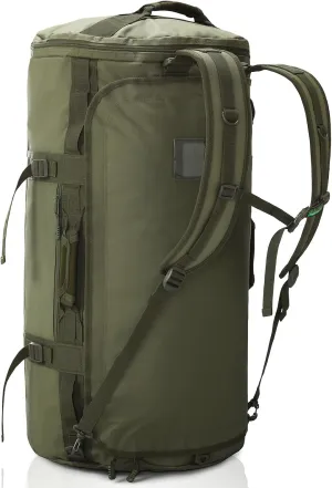 Haimont Sports Bag Men's Travel Bag, Convertible Travel Duffel Sports Bags with Shoe Compartment, Large Heavy Duty Weekender Bag, Waterproof, Army Green, 90L, Pack sack