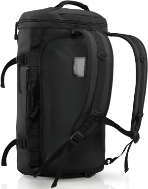 Haimont Sports Bag Men's Travel Bag, Convertible Travel Duffel Sports Bags with Shoe Compartment, Large Heavy Duty Weekender Bag, Waterproof, black, 60L