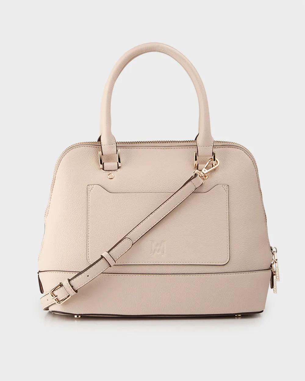 Handbag, Wallet, Coinpurse & Personalisation Charm Giftbox - Grace Dome Satchel & Mini Coinpurse