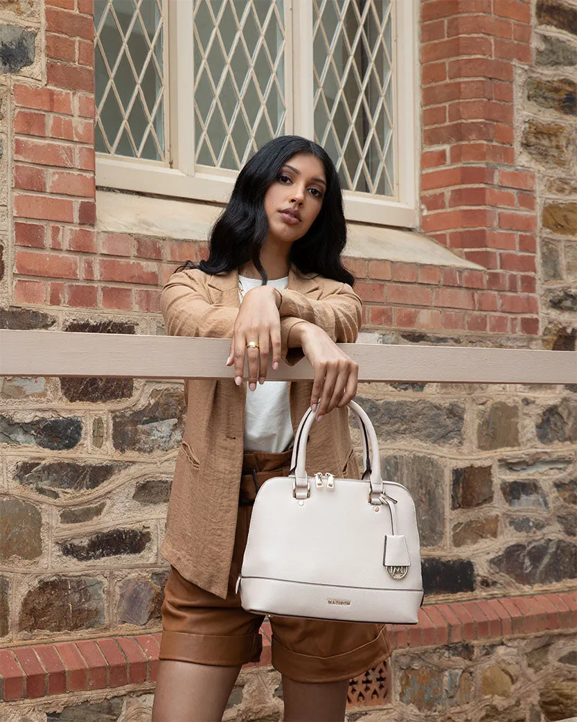 Handbag, Wallet, Coinpurse & Personalisation Charm Giftbox - Grace Dome Satchel & Mini Coinpurse