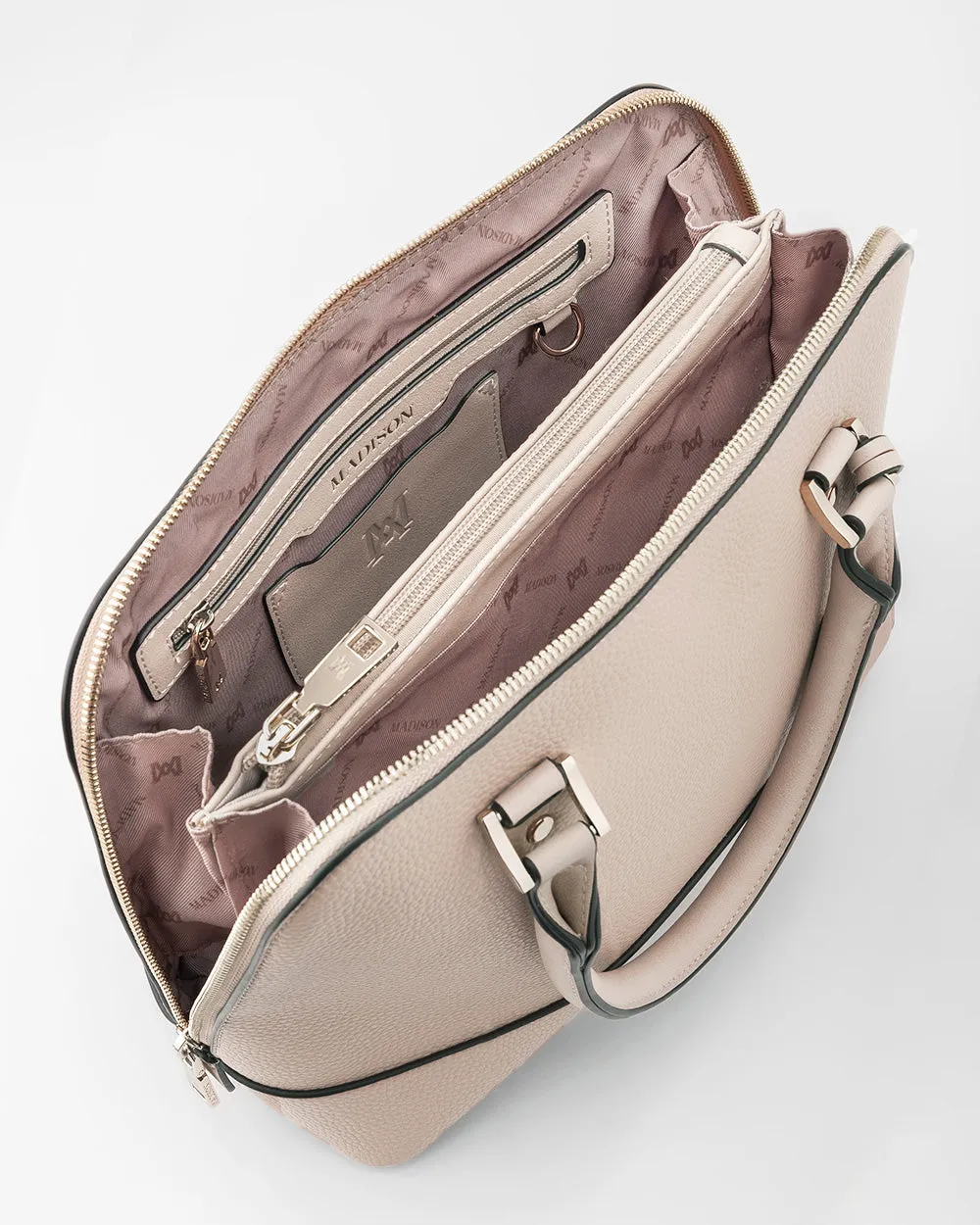 Handbag, Wallet, Coinpurse & Personalisation Charm Giftbox - Grace Dome Satchel & Mini Coinpurse