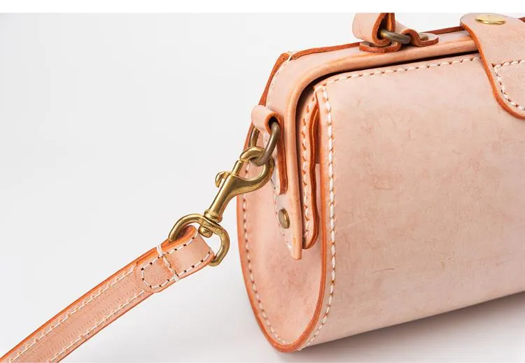 Handmade Womens Purple Leather Doctor Handbag Purse Small Side Bag Doctor Bags for Women