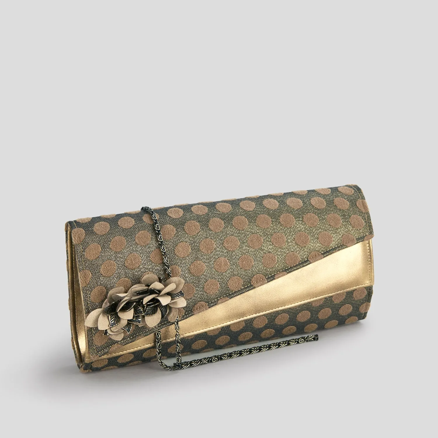 Hanoi Gold Clutch Bag (Matches Charlie Heels) by Ruby Shoo