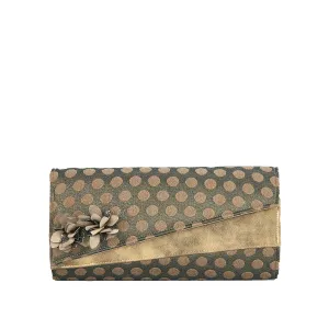 Hanoi Gold Clutch Bag (Matches Charlie Heels) by Ruby Shoo