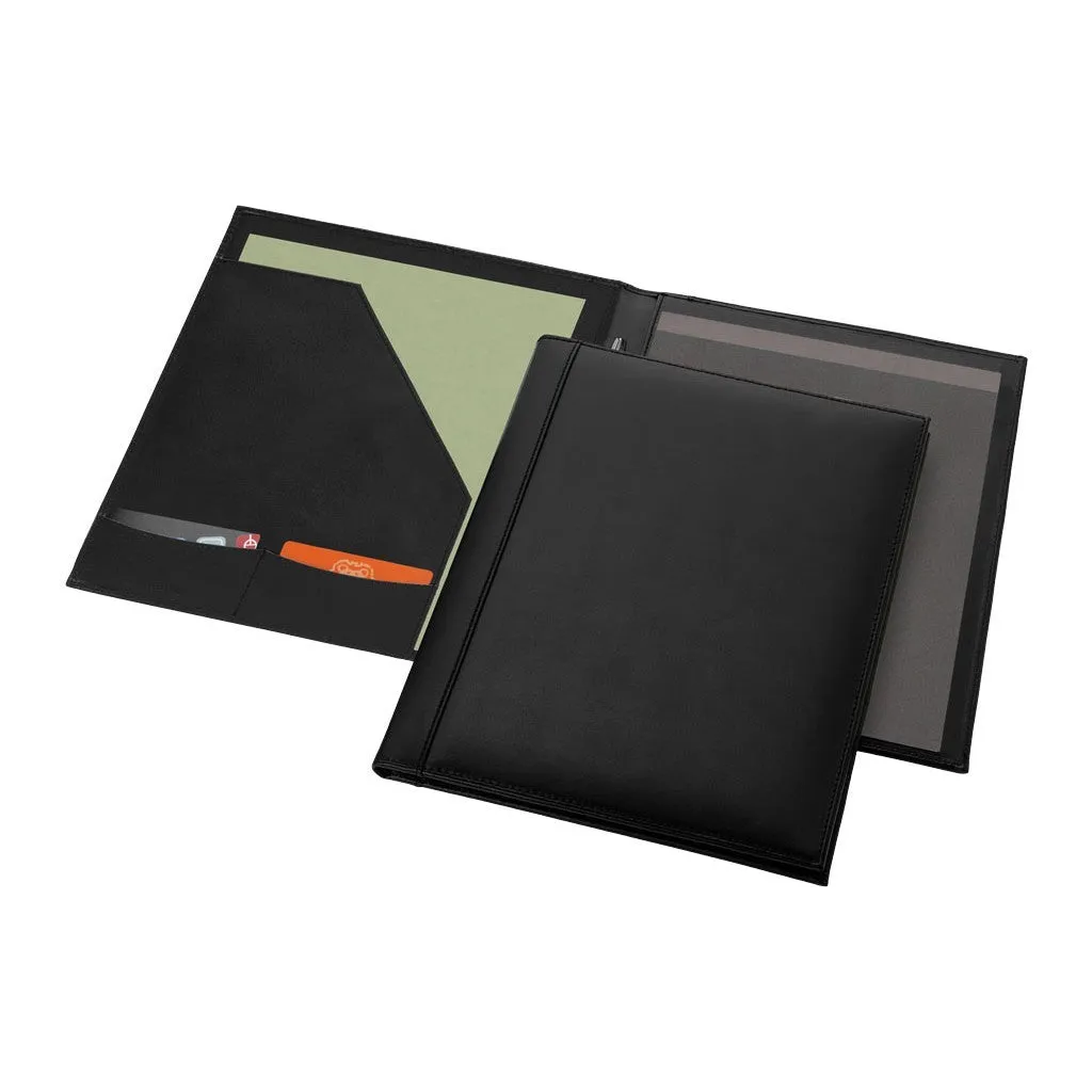Harvard A4 leather zipper portfolio