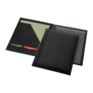 Harvard A4 leather zipper portfolio