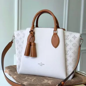 Haumea Mahina Perforated Leather Top Handle Bag M55553 White 2019 Collection