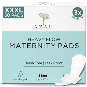 Heavy Flow Maternity Pads | Box of 50 | Postpartum Flow