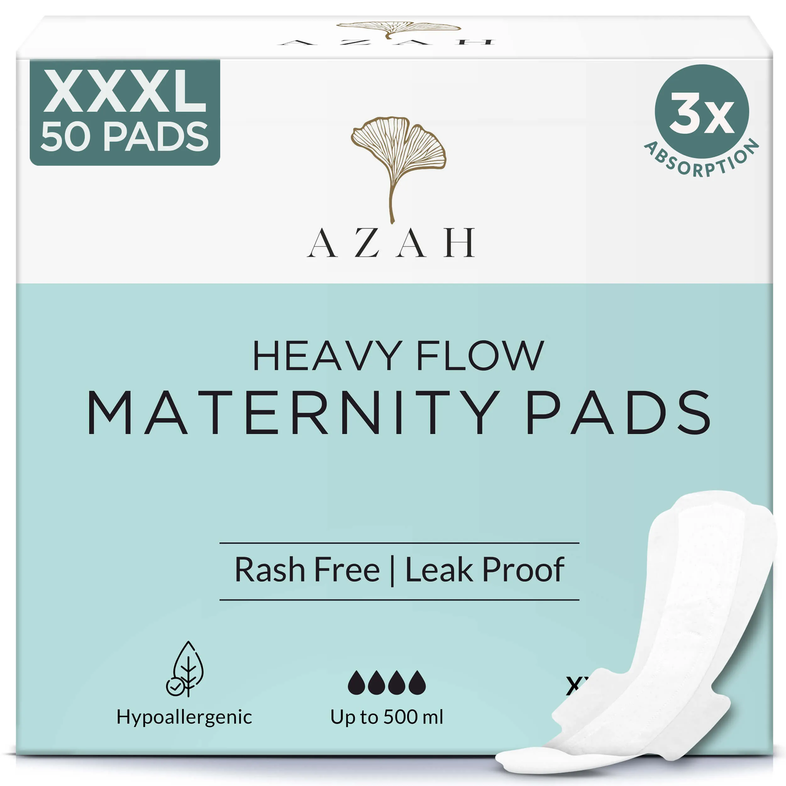 Heavy Flow Maternity Pads | Box of 50 | Postpartum Flow