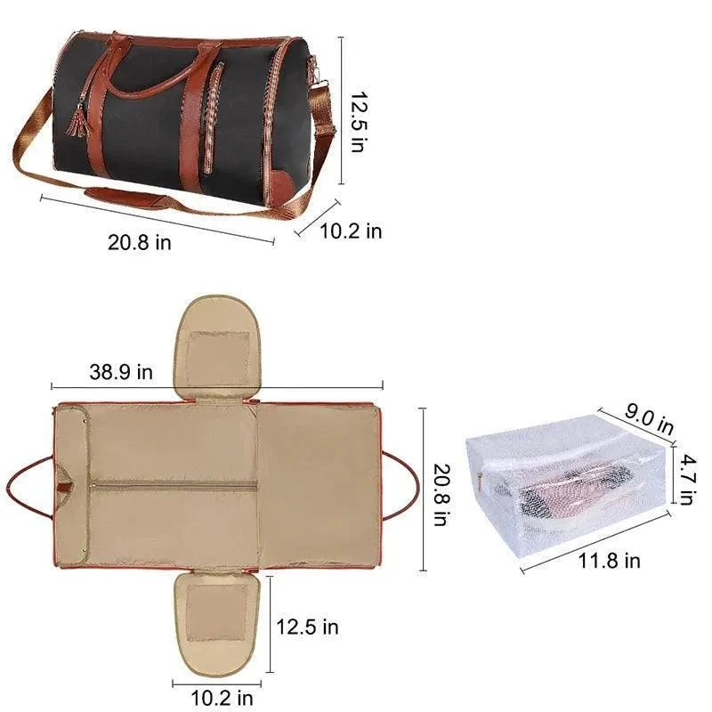High Capacity Handbag, Durable PU, Waterproof, Stylish & Versatile, Zipper Closure, Perfect for Travel & Daily Use