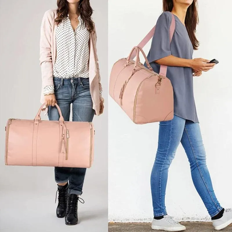 High Capacity Handbag, Durable PU, Waterproof, Stylish & Versatile, Zipper Closure, Perfect for Travel & Daily Use