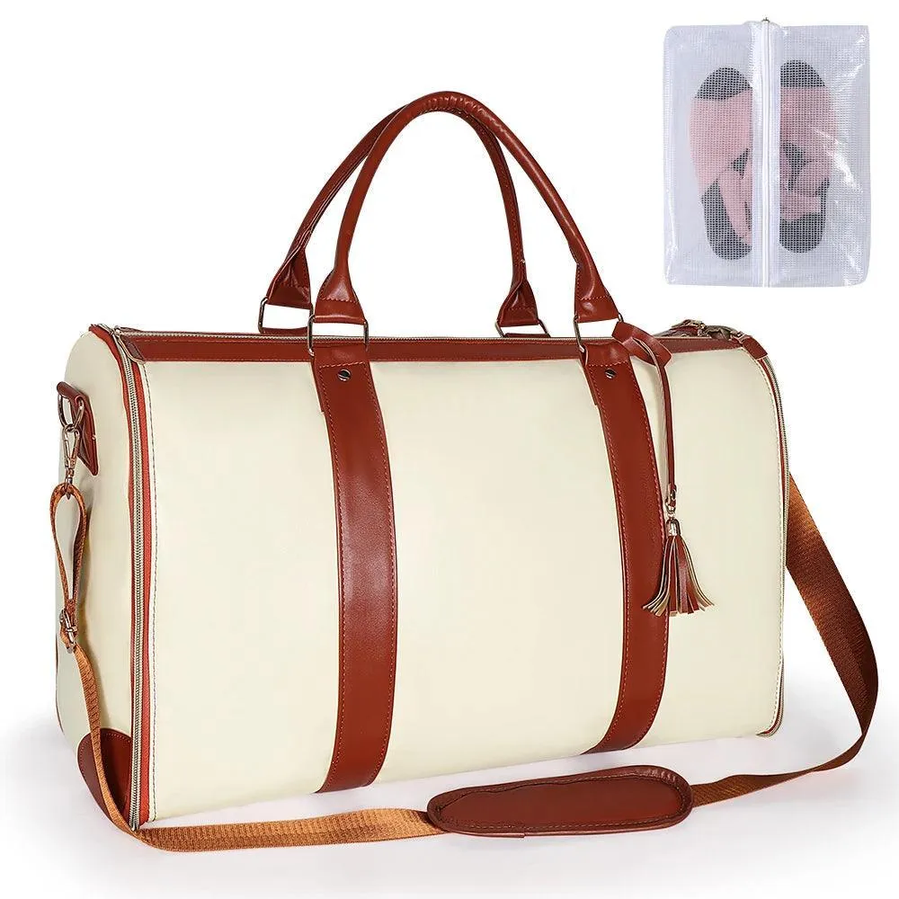 High Capacity Handbag, Durable PU, Waterproof, Stylish & Versatile, Zipper Closure, Perfect for Travel & Daily Use