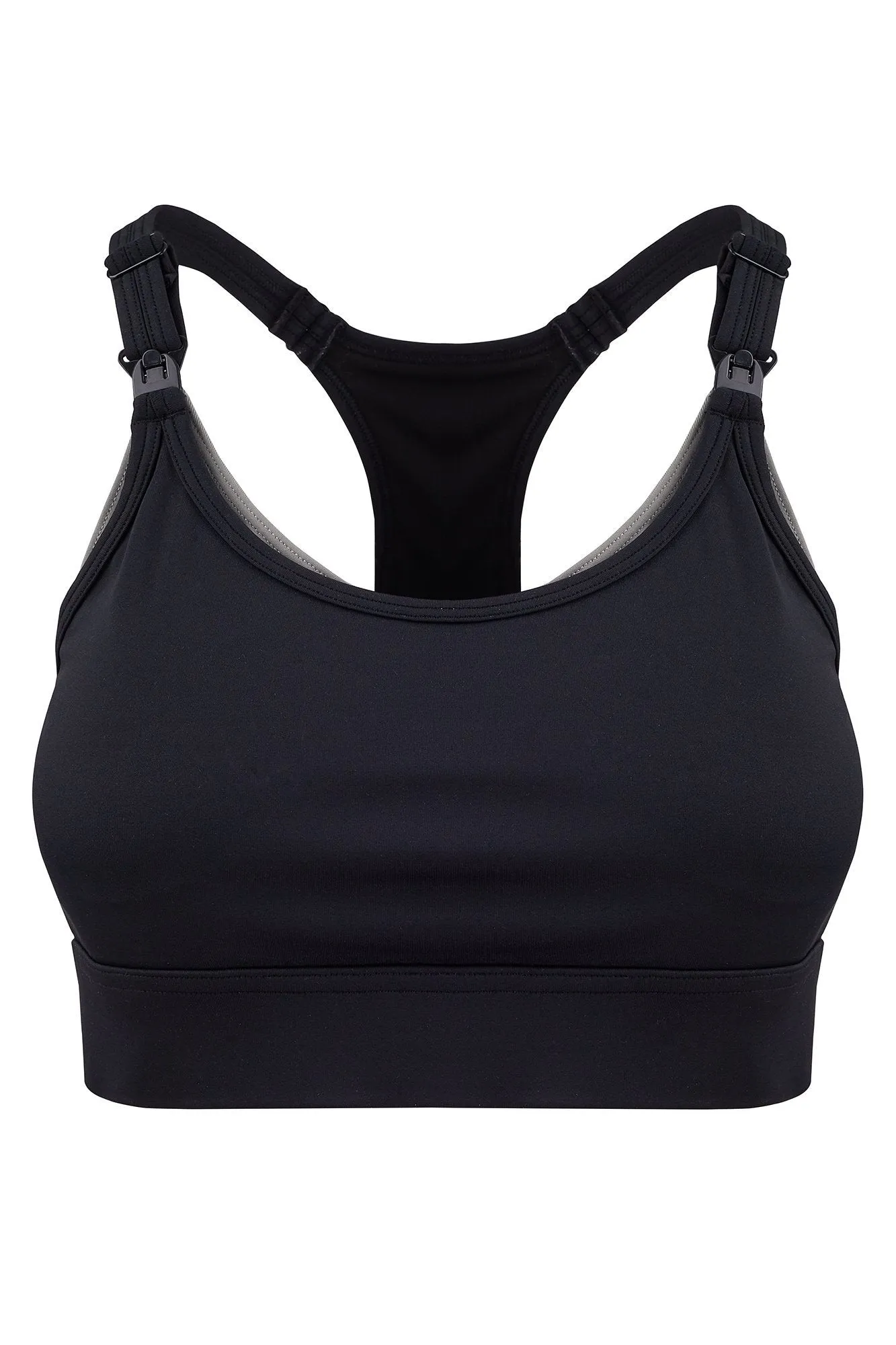 High Impact  Maternity and Feeding Sports Bra Black