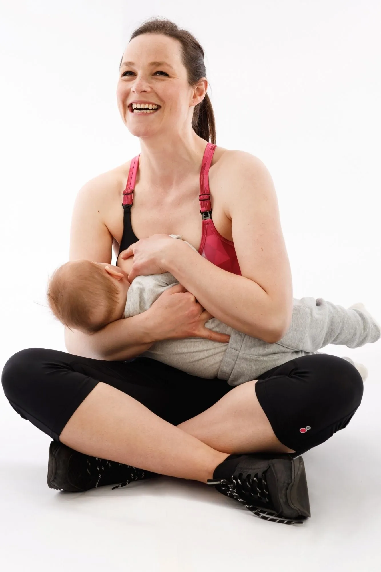 High Impact  Maternity and Feeding Sports Bra Pink