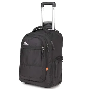 High Sierra Rev Wheeled Laptop Backpack, Black