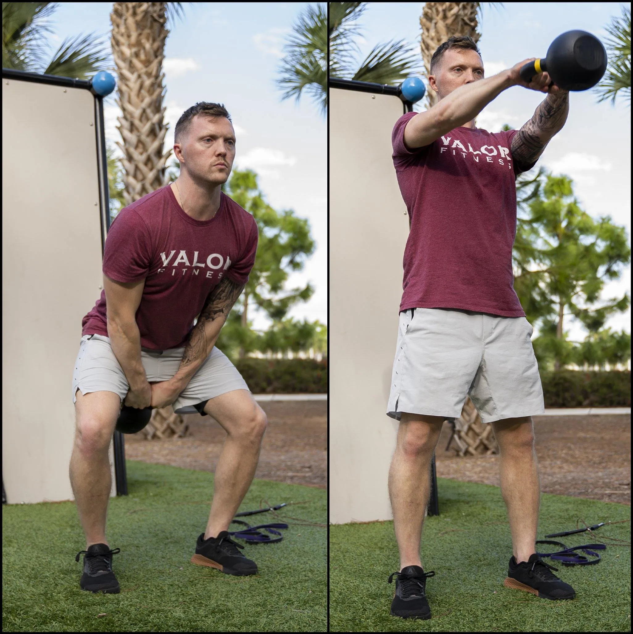Home Gym Starter Kit w/ 35lb Kettlebell, Bands, Speed Rope