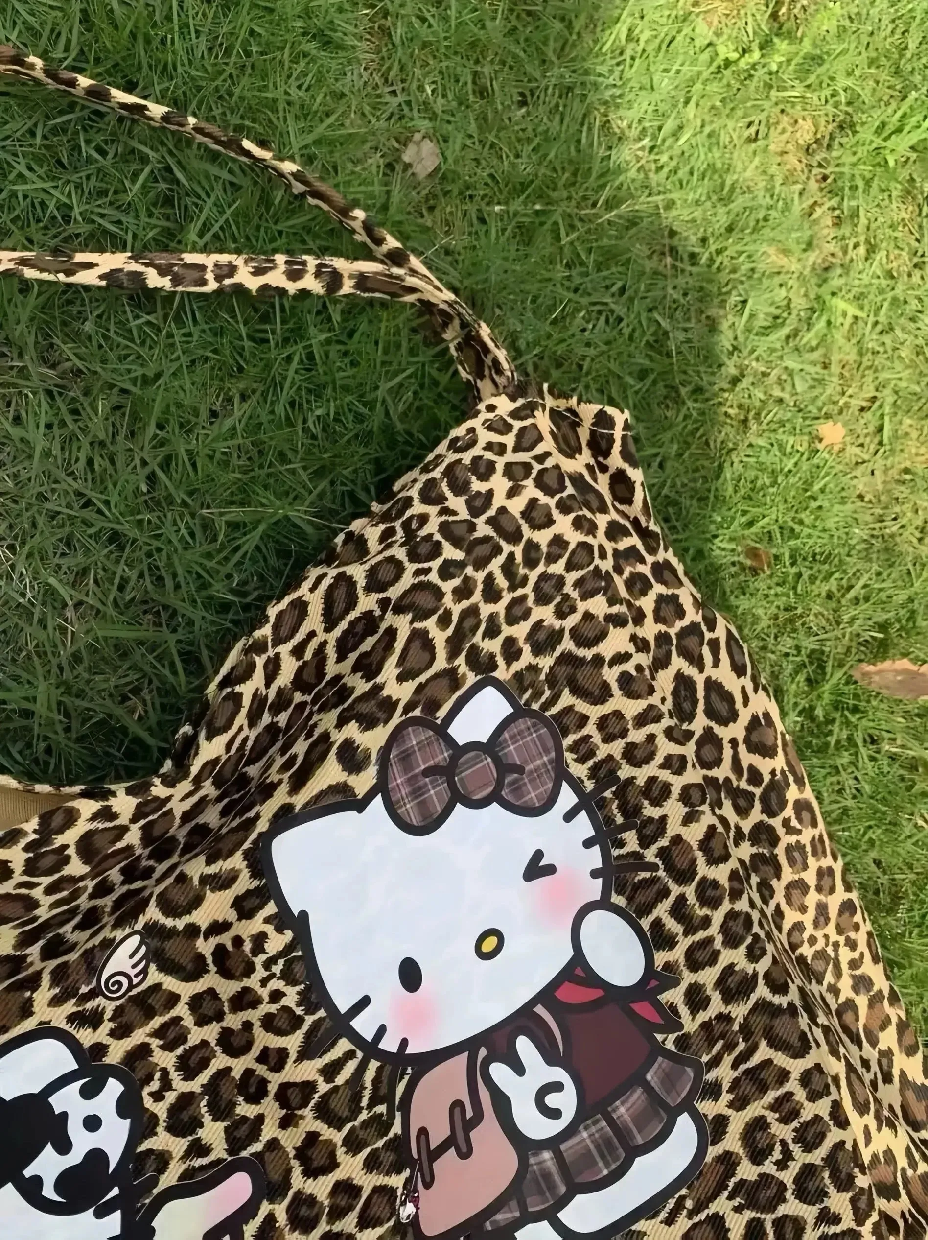 'Hottie Kitty' Y2k Cheetah Prints Big Capacity Tote Bag