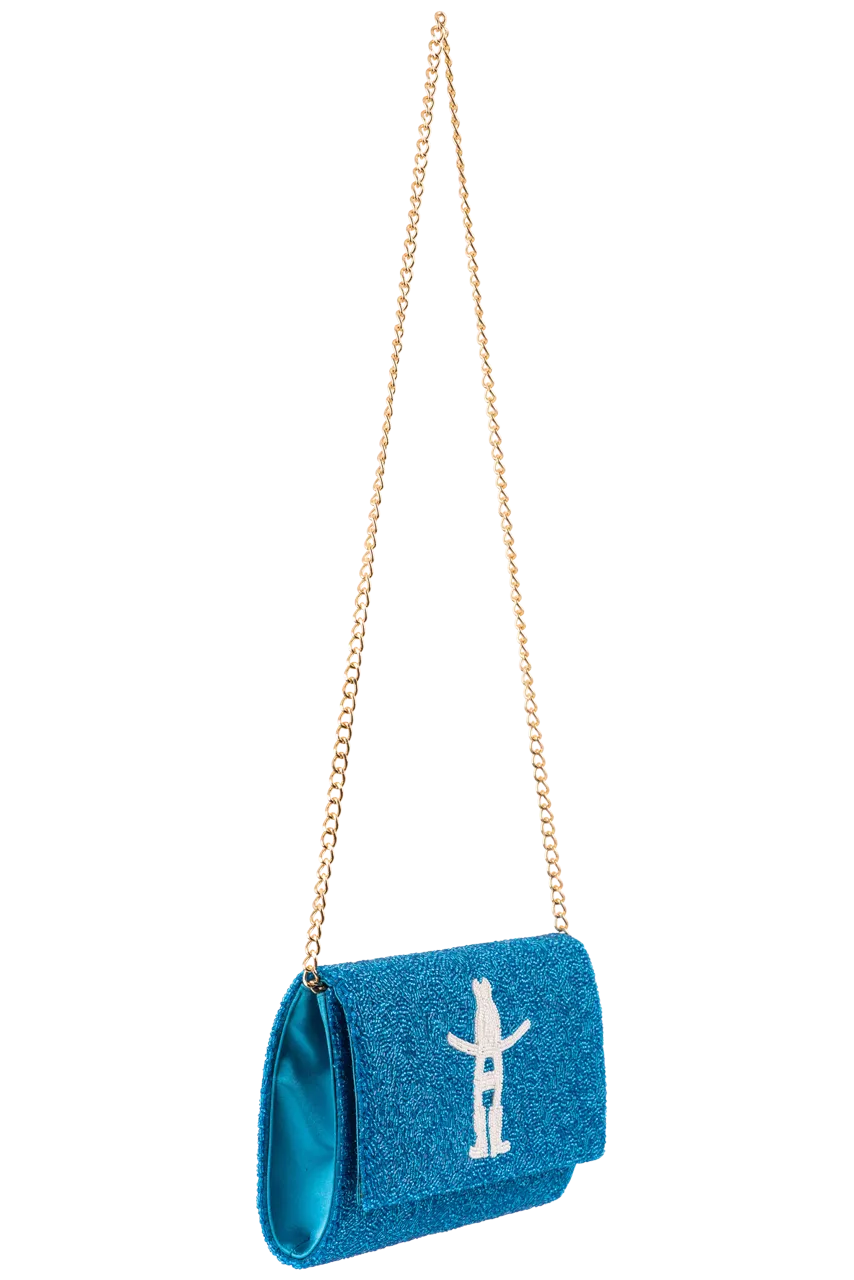 Howdy Rodeo Clutch - Turquoise