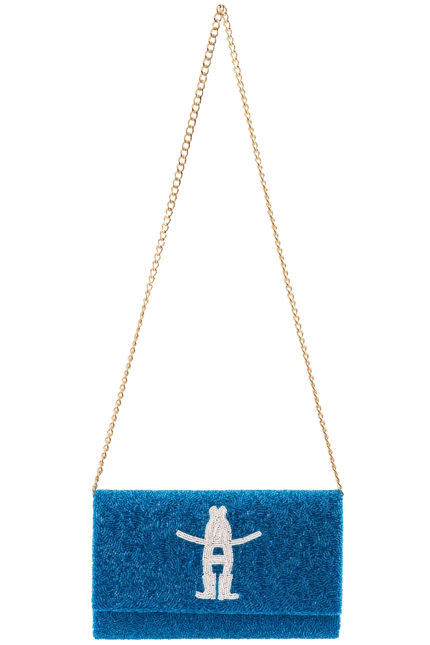 Howdy Rodeo Clutch - Turquoise