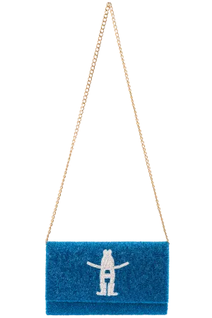 Howdy Rodeo Clutch - Turquoise