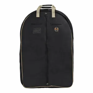 Huntley Equestrian Deluxe Black Travel Carry On Garment Bag with Accessories Zipper Cover for Travel, Business, Horse Shows
