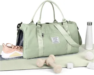 HYC00 Sports Bag Women Men Fitness Bag Sports Bags with Shoe Compartment and Dry and Wet Compartments Training Bag Weekend Bag Ladies Travel Bags Waterproof Travel Duffel Cabin Bag Duffel Bag Duffle