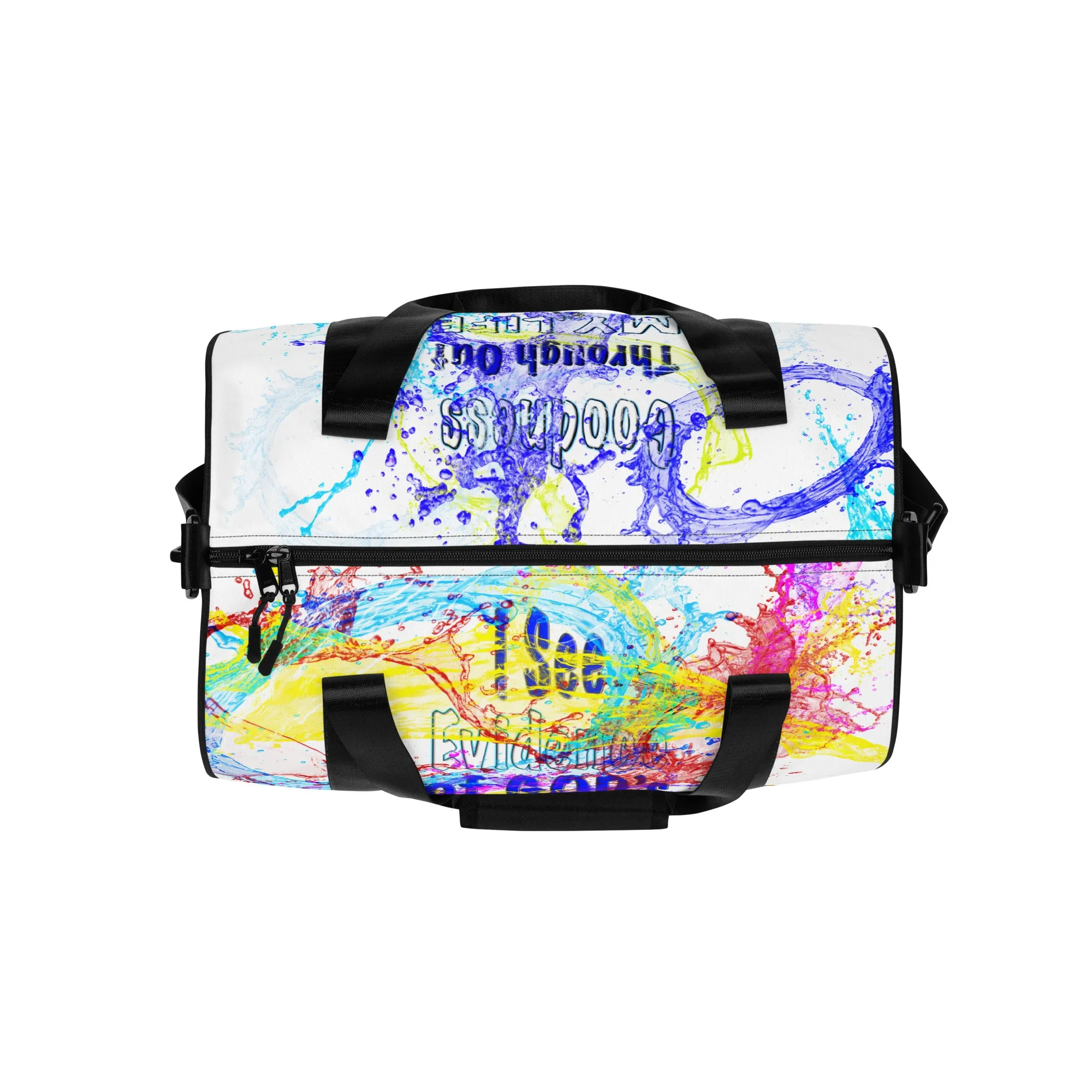 I see Evidence White - All-over print gym bag
