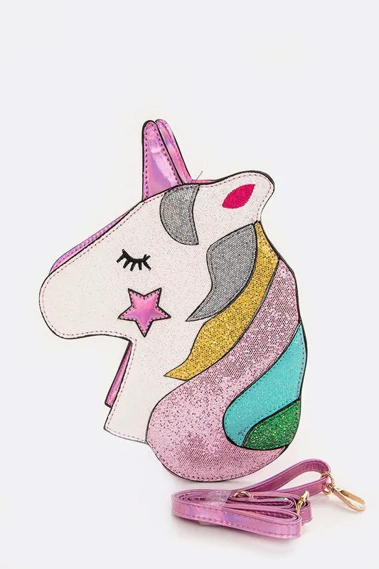 Iconic Unicorn Convertible Clutch Handbag