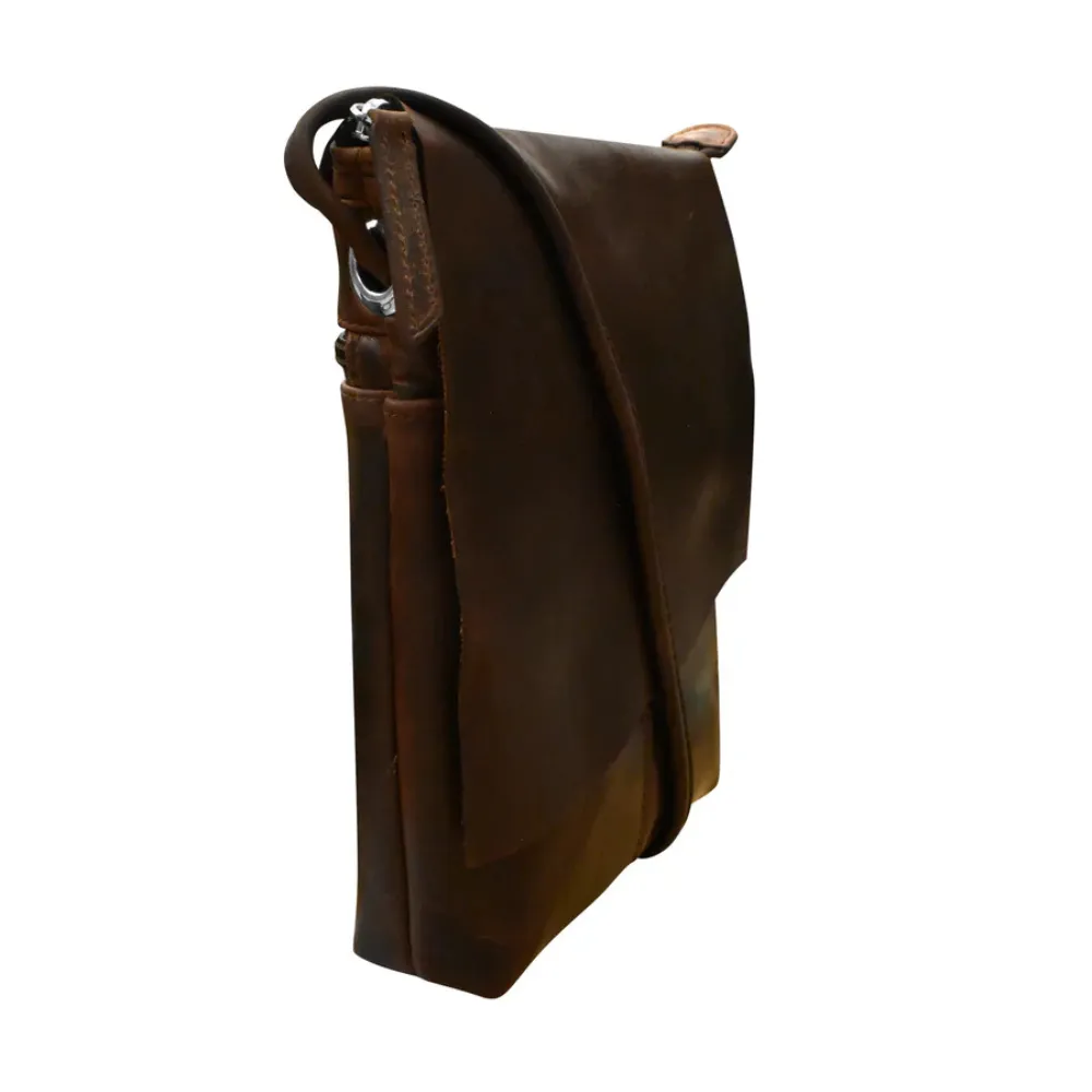 ili New York Small Canada Chocolate Crossbody Bag (Women's)