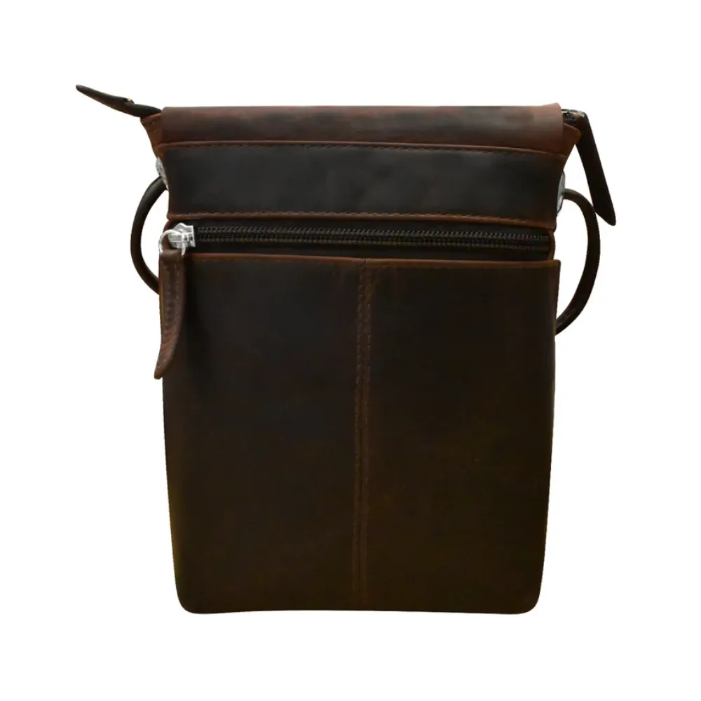 ili New York Small Canada Chocolate Crossbody Bag (Women's)