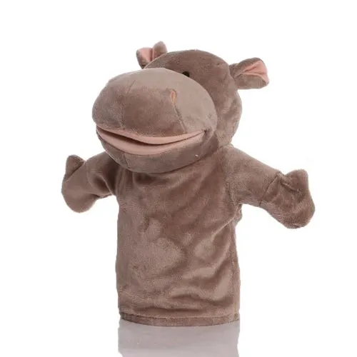 Interactive Plush Animal Hand Puppets for Kids - 9.8-Inch Educational Fun