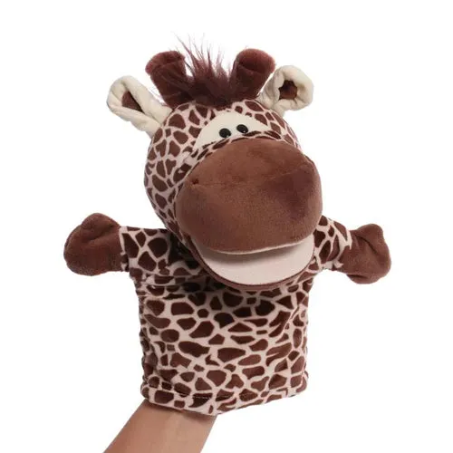 Interactive Plush Animal Hand Puppets for Kids - 9.8-Inch Educational Fun