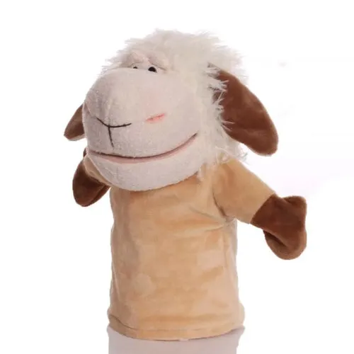 Interactive Plush Animal Hand Puppets for Kids - 9.8-Inch Educational Fun