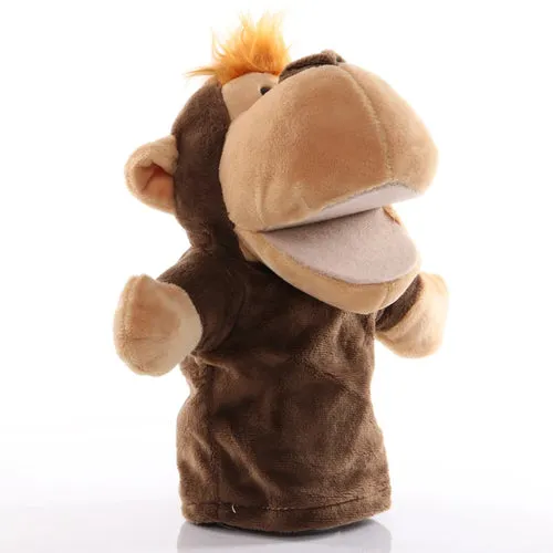 Interactive Plush Animal Hand Puppets for Kids - 9.8-Inch Educational Fun