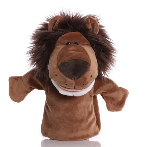 Interactive Plush Animal Hand Puppets for Kids - 9.8-Inch Educational Fun
