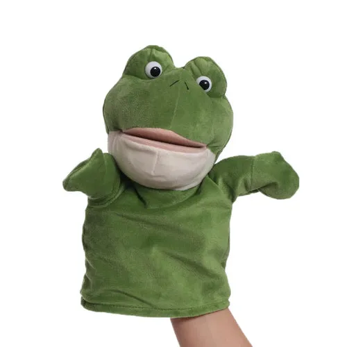 Interactive Plush Animal Hand Puppets for Kids - 9.8-Inch Educational Fun