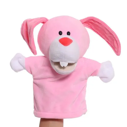 Interactive Plush Animal Hand Puppets for Kids - 9.8-Inch Educational Fun