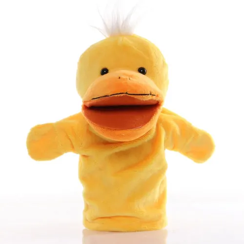 Interactive Plush Animal Hand Puppets for Kids - 9.8-Inch Educational Fun