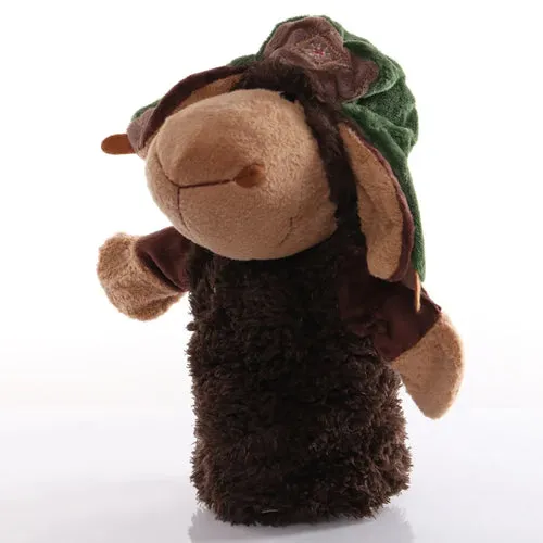 Interactive Plush Animal Hand Puppets for Kids - 9.8-Inch Educational Fun