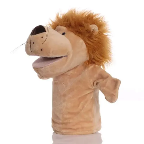 Interactive Plush Animal Hand Puppets for Kids - 9.8-Inch Educational Fun